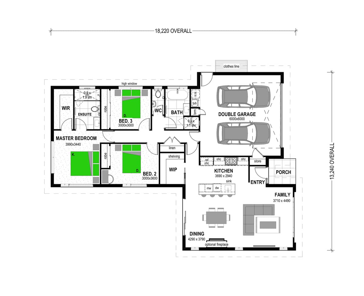 Clutha 180 floor plan