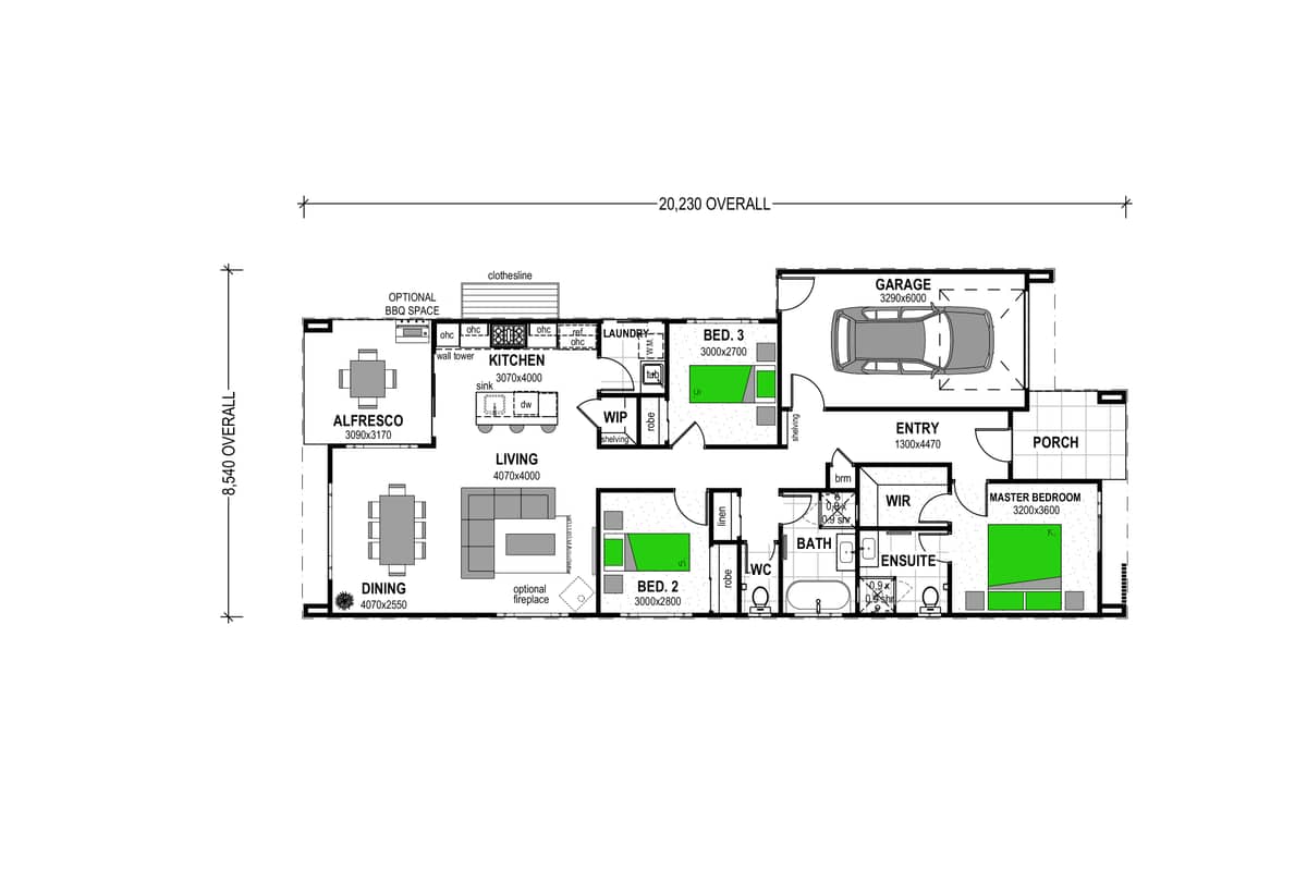 Fantail 153 floor plan