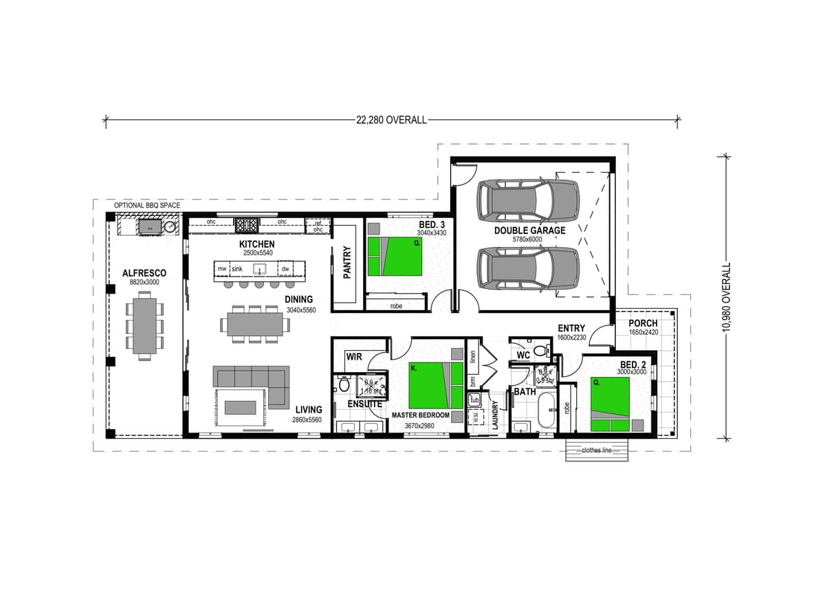 Mitchell 198 floor plan