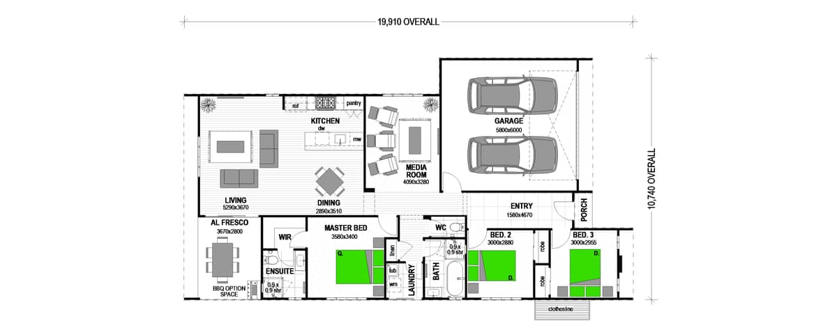 Paihia 176 floor plan