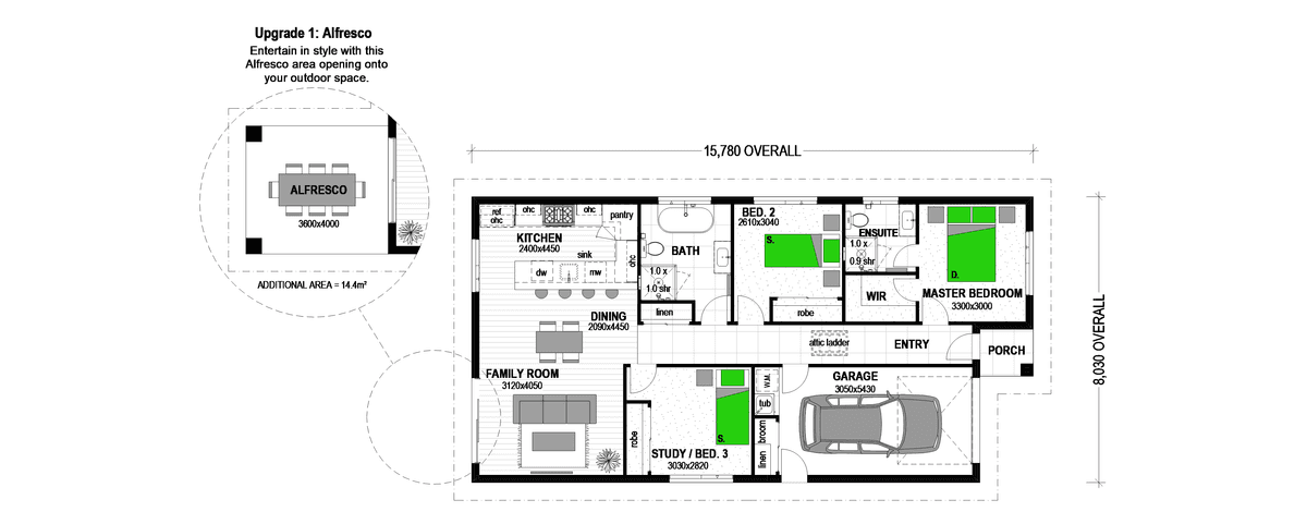 Wainui 122 floor plan
