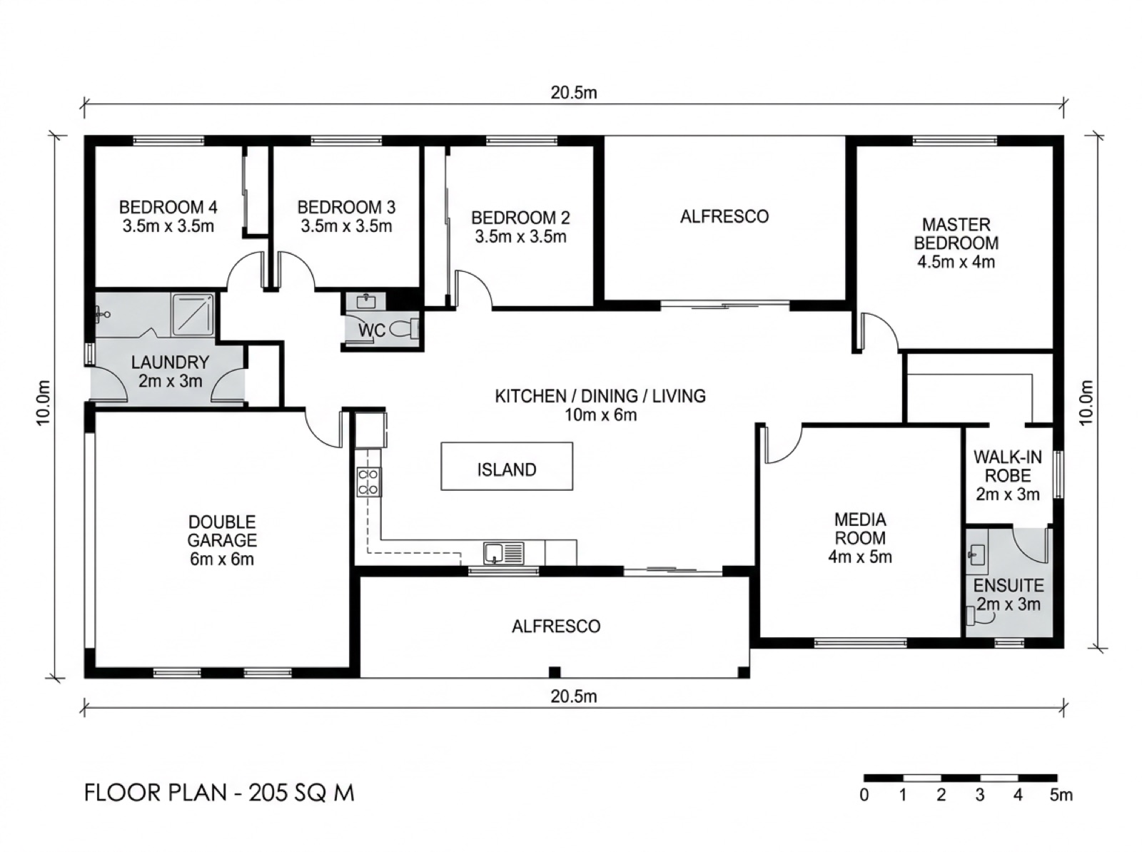 Nikau 205 floor plan